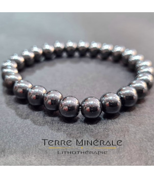 Bracelet Hematite AB Boule 8 mm