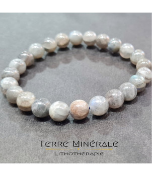 Bracelet Labradorite A Boule 8 mm