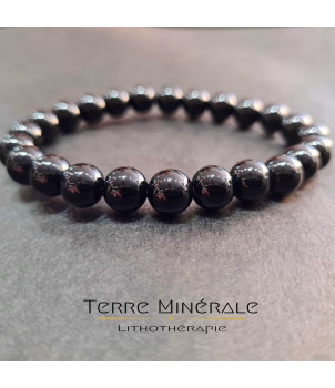 Bracelet Onyx A Boule 8 mm