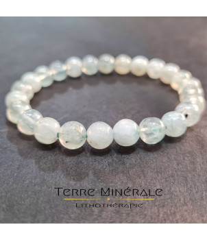 Bracelet Prehnite A Boule 8 mm