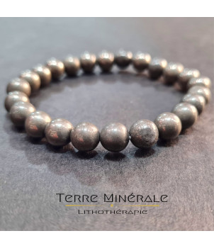 Bracelet Pyrite A  Boule 8 mm