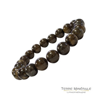 Bracelet Bronzite Boule 6 mm