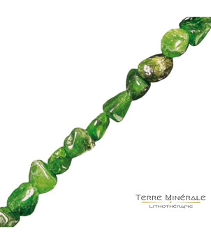 Collier Diopside Chromifère grains