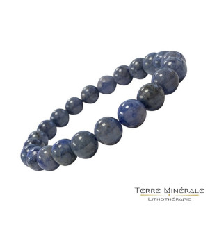 Bracelet Dumortierite Boule 6 mn