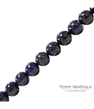 Collier Lapis Lazuli Extra Boules 8 mn