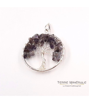 Pendentif Arbre De Vie 40mm Cordierite A