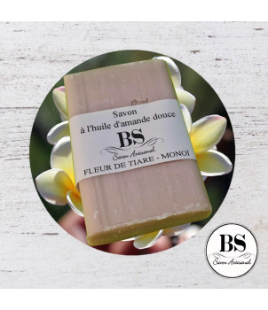 FLEURS DE TIARÉ - MONOÏ SAVON PARFUMÉ ARTISANAL 120 GRS - BOUGIES SENTEURS®