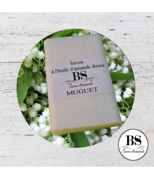 MUGUET SAVON PARFUMÉ ARTISANAL 120 GRS - bougies senteurs grasse