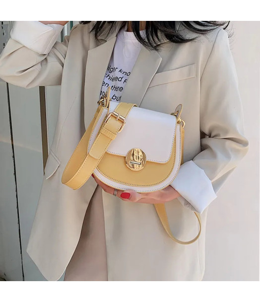 Sac à main bandouliere Tiphanie Faux cuir Jaune