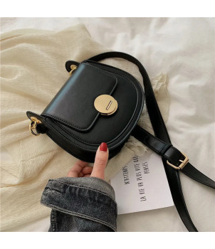 Sac à main bandouliere Tiphanie Faux cuir Noir