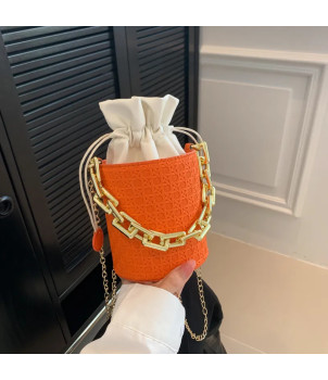 Sac à main bandouliere Victoria Faux cuir Orange