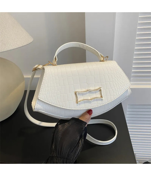 Sac à main bandouliere Leslie Faux cuir Blanc