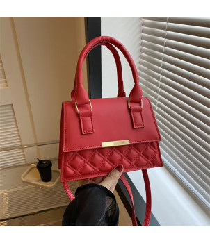 Sac à main bandouliere Véronique Faux cuir rouge