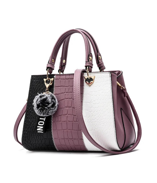 Sac à main bandouliere Nadia Faux cuir Mauve