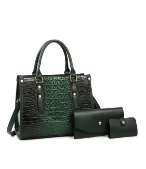 Sac bandoulière Faux cuir Vert Ambre