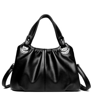 Sac à main bandouliere Faux cuir Noir Elsa