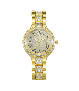 MONTRE FEMME FANTAISIE AVEC BRACELET OR JULIA