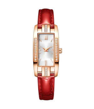 MONTRE FEMME FANTAISIE AVEC BRACELET ROUGE HELENA