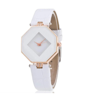 MONTRE FEMME FANTAISIE AVEC BRACELET BLANC ALESSANDRA