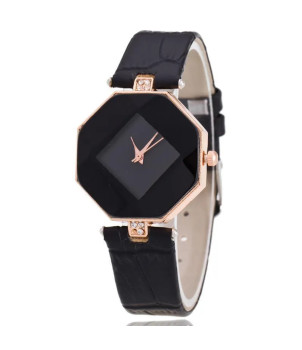 MONTRE FEMME FANTAISIE AVEC BRACELET NOIR ALESSANDRA