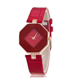 MONTRE FEMME FANTAISIE AVEC BRACELET ROUGE ALESSANDRA