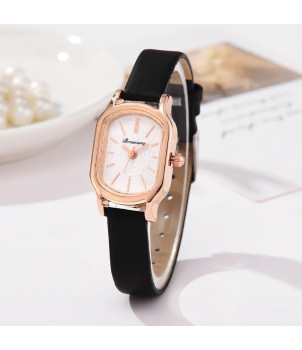 MONTRE FEMME FANTAISIE BRACELET NOIR FIONA