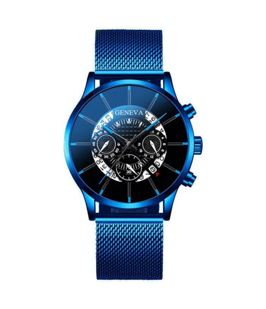 MONTRE HOMME MODERNE BLEUE TOM