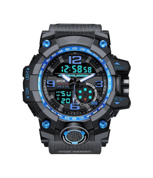 MONTRE HOMME SPORTIF BLEUE JOHN