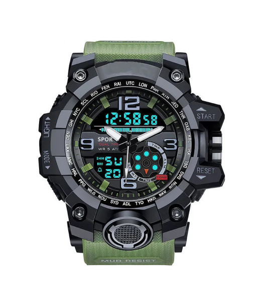 MONTRE HOMME SPORTIF VERTE JOHN