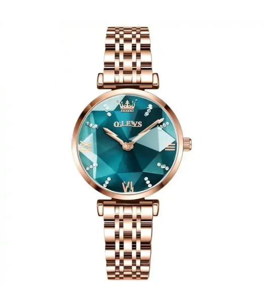 MONTRES QUARTZ FEMME ETANCHE CADRAN VERT 6642