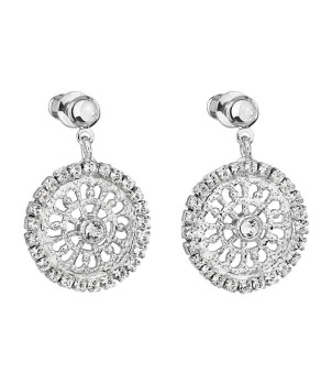 Boucles d'Oreilles Roue Filigrane Crystals From Swarovski® 6574-02-Rh