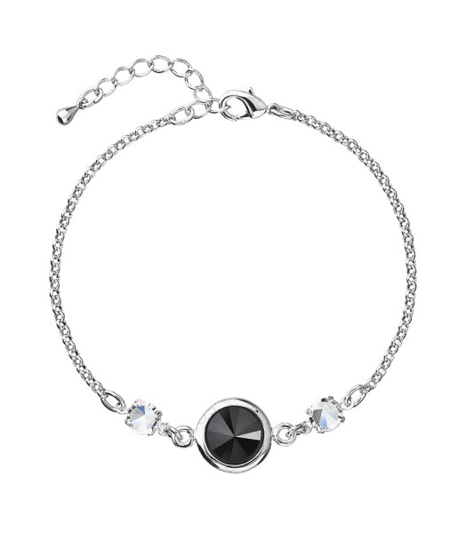 Bracelet Rivoli Jet From Swarovski® 1118-16-Rh