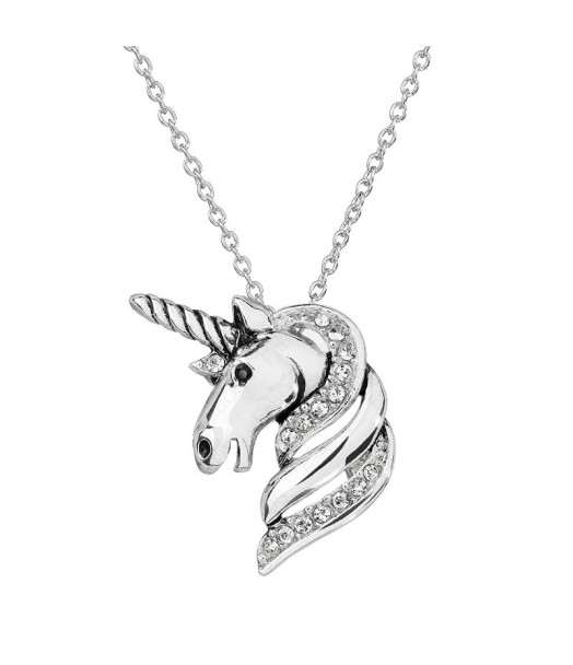 Collier Licorne Cristal From Swarovski® 0437-03-Rh