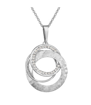 Collier Cercles entrelacés Cristal From Swarovski® 6227-02-Rh