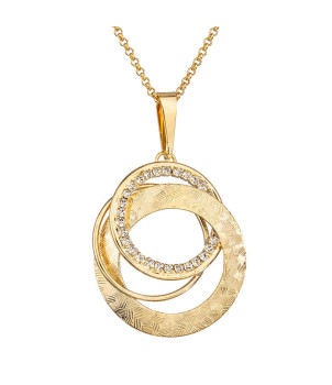 Collier Cercles plaqué Or Cristal From Swarovski® 6227-02-Aut