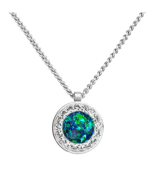 Collier Vert Opale From Swarovski® 6383-06-Rh