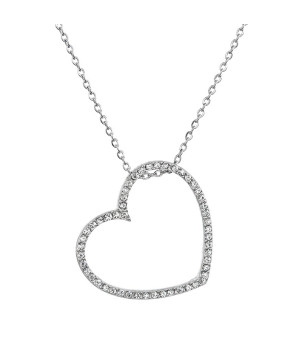 Collier Coeur From Swarovski® 0260-02-Rh