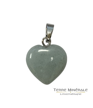 Pendentif Coeur Amazonite 15 mn