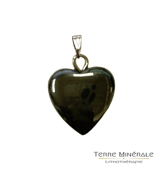 Pendentifs Coeurs Hématite 12 mn