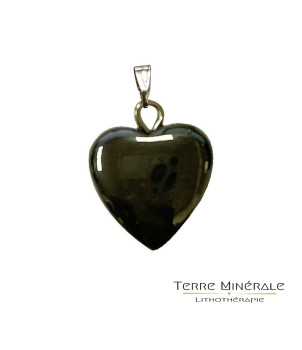 Pendentifs Coeurs Hématite 12 mn