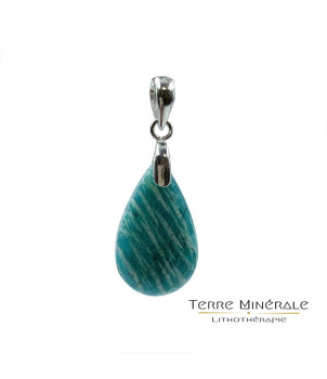 Pendentif Amazonite - Argent 0,925 Rhodié