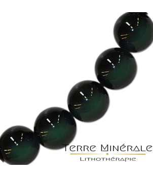 Collier Obsidienne Oeil Celeste 8 mn