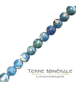 Collier Apatite Bleue 6 mn