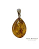 Pendentif Goutte en Ambre